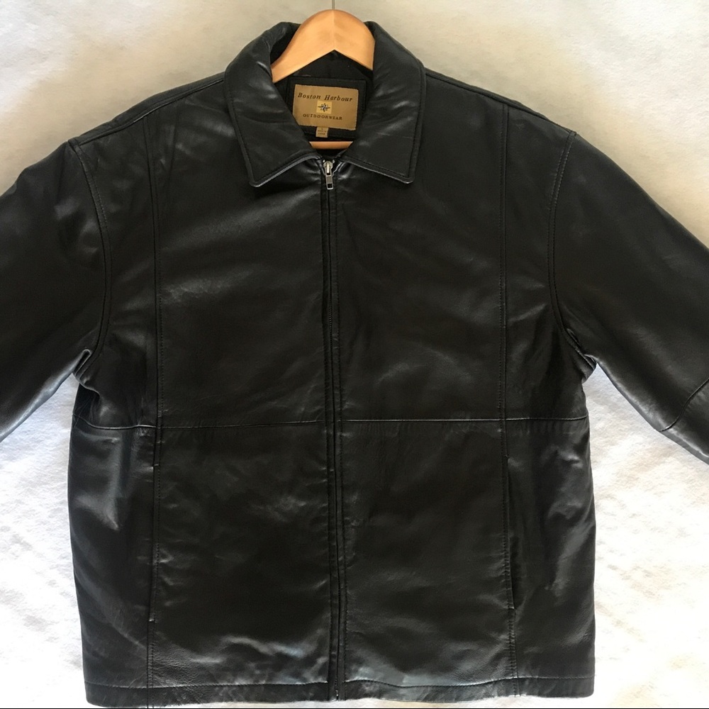 Men’s Boston Harbour leather jacket